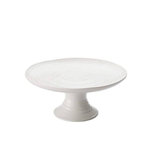 Portmeirion Sophie Conran White Mini Cake Stand | 6.5 Inch Cupcake Stand for Dessert Display at Weddings and Birthday Parties | Made from Fine Porcelain