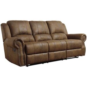 Coaster Furniture Sir Rawlinson Motion Sofa with Nailhead Studs Buckskin Brown 650151