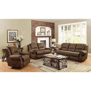 Coaster Furniture Sir Rawlinson Motion Sofa with Nailhead Studs Buckskin Brown 650151