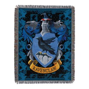 northwest woven tapestry throw blanket, 48 x 60 inches, ravenclaw crest