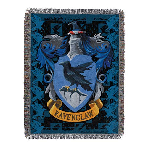 Northwest Woven Tapestry Throw Blanket, 48 x 60 Inches, Ravenclaw Crest