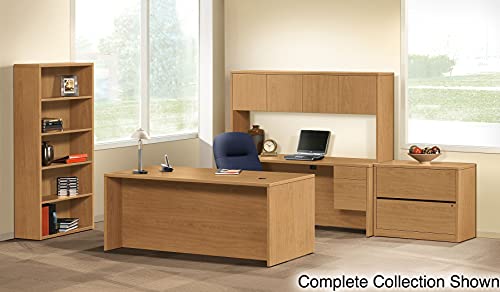 HON 10573Cc 10500 Series 3/4-Height Double Pedestal Desk, 60W X 30D X 29-1/2H, Harvest