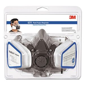 3M 6111Pa1a Half Facepiece Paint Spray/Pesticide Respirator, Small