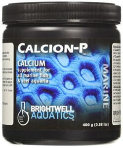 brightwell aquatics abacalp400 calcion dry salt water conditioners for aquarium, 14-ounce, 400-g (162022)