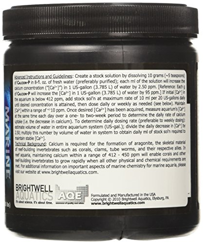 Brightwell Aquatics ABACALP400 Calcion Dry Salt Water Conditioners for Aquarium, 14-Ounce, 400-g (162022)