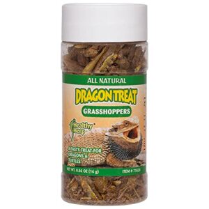 healthy herp dragon treat grasshoppers 0.56-ounce (15.88 grams) jar
