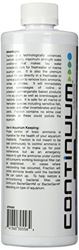 Continuum Aquatics Fraction - Concentrated Water Conditioner Instantly Removes Chlorine, Ammonia, and Chloramine in Marine Saltwater and Freshwater Aquariums