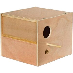 prevue pet products bpv1106 outside mount nest box for cockatiel, large