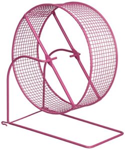 prevue pet products 90013 wire mesh hamster/gerbil wheel toy for small animals, 8-inch, colors vary