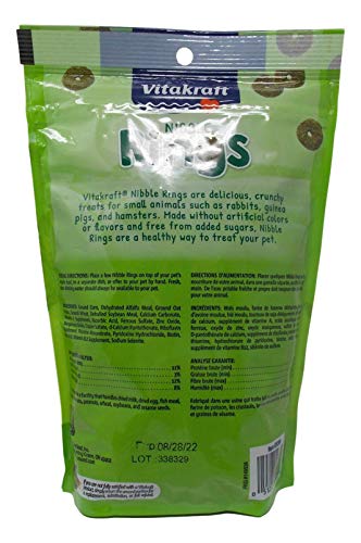 Vitakraft Nibble Rings for Small Animals 11 oz