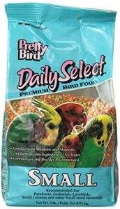 pretty bird international bpb73116 2-pound daily select premium bird food, small