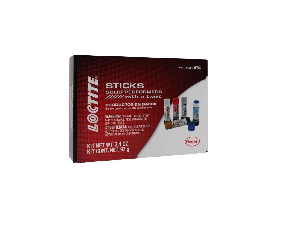 Loctite 38725-5PK Thread Treatment Stick Assortment - 19 Grams Stick, (Pack of 5)