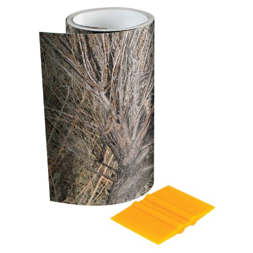 Mossy Oak - 14003-7-BR 14003-7 Graphics 6" x 7' Brush Camouflage Tape Roll - Camo Vinyl with a Matte Finish - Ideal for Covering Guns, Bows, Cameras, and Other Hunting Accessories. Squeegee Included.
