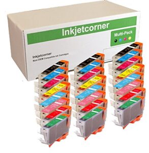 inkjetcorner compatible ink cartridges replacement for cli-8 for use with pro9000 mark ii (24-pack)