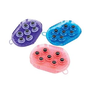 roma rubber massage mitt - purple