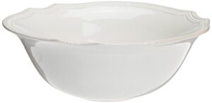 lenox white french perle bead serving bowl, 64-ounce