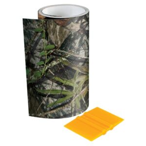 mossy oak - 14003-7-ob graphics 6" x 7' obsession camouflage tape roll - camo vinyl with a matte finish - ideal for covering guns, bows, cameras, and other hunting accessories. squeegee included.