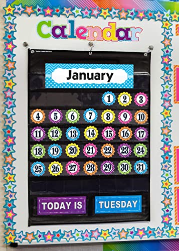 Teacher Created Resources Polka Dot Flower Calendar Days (TCR5279)