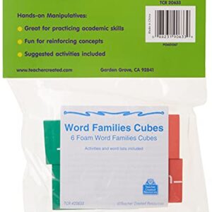 Teacher Created Resources (20633) Foam: Word Families Cubes