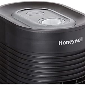 Honeywell AllergenPlus HEPA Tower Air Purifier, Airborne Allergen Reducer for Small Rooms (75 sq ft), Black - Wildlfire/Smoke, Pollen, Pet Dander, and Dust Air Purifier, HPA060