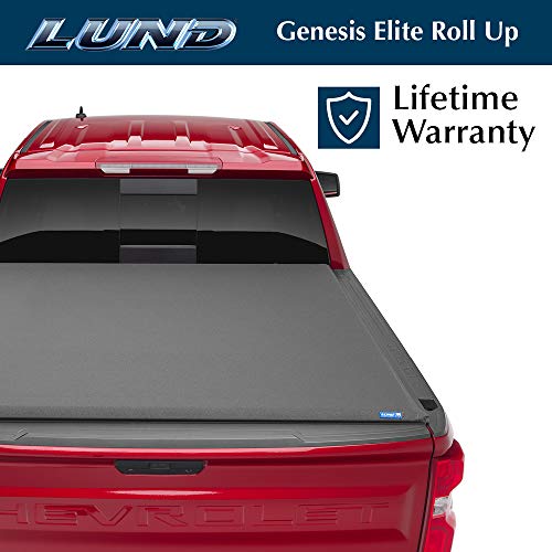 Lund Genesis Elite Roll Up Soft Roll Up Truck Bed Tonneau Cover | 96850 | Fits 2008 - 2016 Ford Super Duty 6' 10" Bed (81.8")