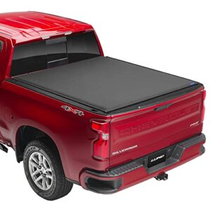 lund genesis elite roll up soft roll up truck bed tonneau cover | 96872 | fits 2015 - 2023 ford f-150 5' 7" bed (67.1")