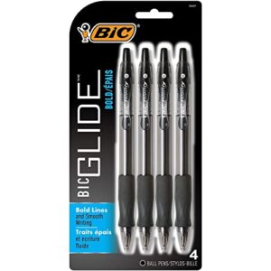 bic 859025 velocity retractable ballpoint pens bold point black ink