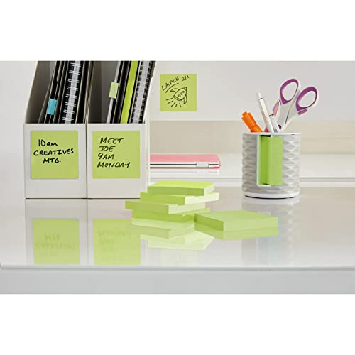 Post-it Pop-up Notes, 3x3 in, 3 Pads, America's #1 Favorite Sticky Notes, Floral Fantasy Collection, Bold Colors (Green, Yellow, Orange, Purple, Blue), Clean Removal, Recyclable (3301-3AU-FF)
