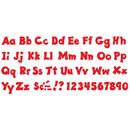 TREND enterprises, Inc. T-79803 Red 4" Friendly Combo Ready Letters