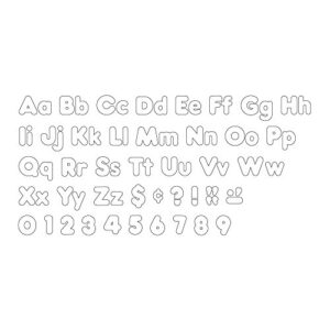 TREND ENTERPRISES White 4" Casual Combo Ready Letters (T-79905)