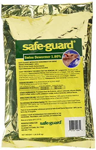 MERCK ANIMAL HEALTH MFG 184311 1 LB Safe-Guard 1.8% Swine Scoop