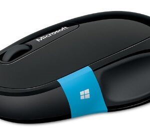 Microsoft Sculpt Comfort Mouse - Black. Comfortable design, Customizable Windows Touch Tab, 4-Way Scrolling,Bluetooth Mouse for PC/Laptop/Desktop, works with Mac/Windows Computers
