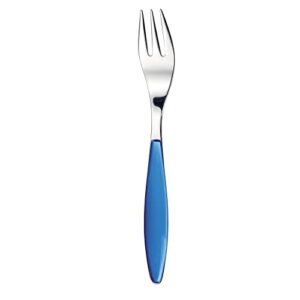 guzzini 23000276 table fork, mediterror blue, total length: 8.1 inches (20.5 cm), feeling