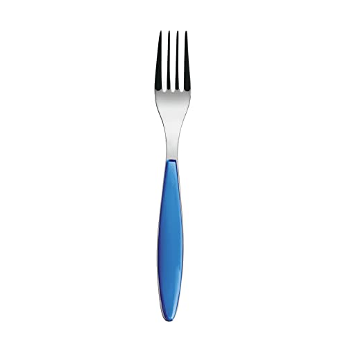 Guzzini 23000276 Table Fork, Mediterror Blue, Total Length: 8.1 inches (20.5 cm), FEELING