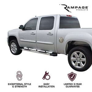 RAMPAGE PRODUCTS 16190 Smooth Semi-Gloss Black 90" Xtremeline Universal Side Bars