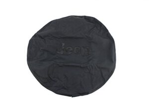 genuine jeep accessories 82209949ab cloth spare tire cover with black jeep logo