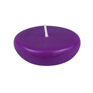 Zest Candle 24-Piece Floating Candles, 2.25-Inch, Purple