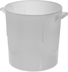 carlisle foodservice products 060002 bpa-free bains marie round storage container, 6 quart, white