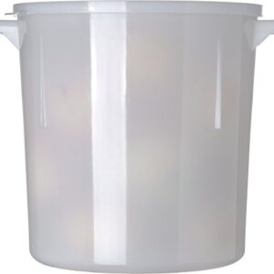 Carlisle FoodService Products 060002 BPA-Free Bains Marie Round Storage Container, 6 Quart, White