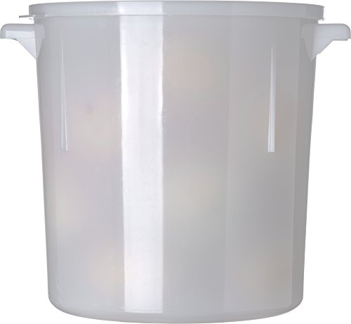 Carlisle FoodService Products 060002 BPA-Free Bains Marie Round Storage Container, 6 Quart, White