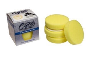 cyclo (72-135x4-4pk) yellow fine foam cutting pad with loop, (pack of 4)