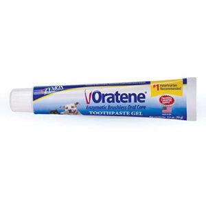 oratene brushless toothpaste gel for dogs and cats, 2.5oz