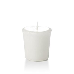 15hr unscented white votive candles - 9 per pack
