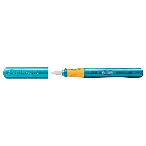 Pelikan Pelikano Jr. Fountain Pen, Right-Handed, Medium Nib, Turquoise, 1 Pen (924886)