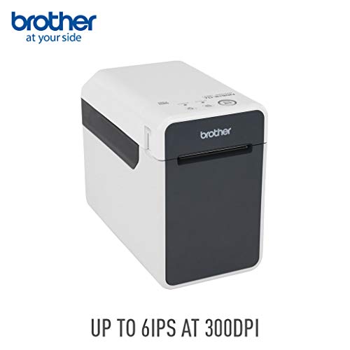 Brother TD2130N 2-inch Desktop Thermal Printer for Labels, Receipts & Tags, 300dpi, 6ips, USB/Serial/LAN, Optional Wi-Fi® with AirPrint® or Bluetooth®