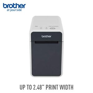 Brother TD2130N 2-inch Desktop Thermal Printer for Labels, Receipts & Tags, 300dpi, 6ips, USB/Serial/LAN, Optional Wi-Fi® with AirPrint® or Bluetooth®