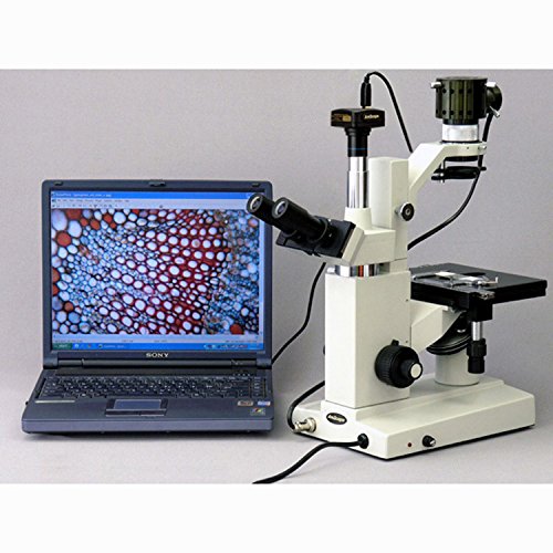 AmScope MU1000 10MP Digital Microscope Camera for Still and Video Images, 40x Magnification, 0.5x Reduction Lens, Eye Tube or C-Mount, USB 2.0 Output, Includes Software