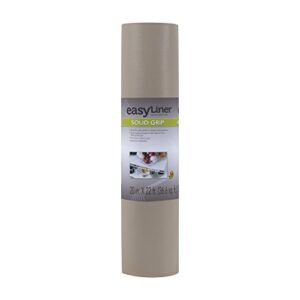 duck non-adhesive shelf liner solid grip easyliner, 20-inch x 22 feet, taupe, 36 sq ft