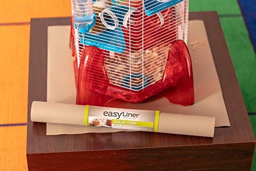Duck Non-Adhesive Shelf Liner Solid Grip EasyLiner, 20-inch x 22 Feet, Taupe, 36 Sq Ft