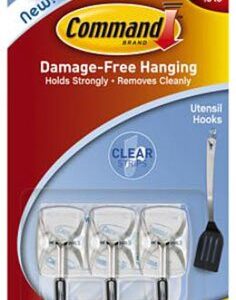 Command Clear Small Wire Hooks (Pack of 3)